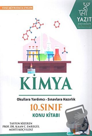 Yazıt 10. Sınıf Kimya Konu Kitabı - Kaan C. Emregül - Yazıt Yayıncılık