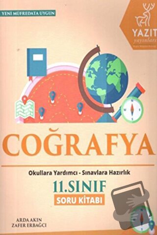 Yazıt 11. Sınıf Coğrafya Soru Kitabı - Arda Akın - Yazıt Yayıncılık - 