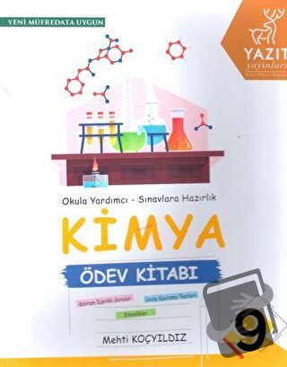 Yazıt 9. Sınıf Kimya Ödev Kitabı - Mehti Koçyıldız - Yazıt Yayıncılık 