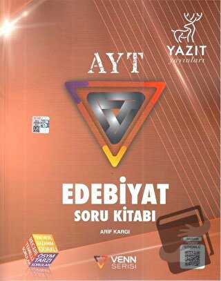 Yazıt Venn Serisi YKS AYT Edebiyat Soru Kitabı - Arif Kargı - Yazıt Ya