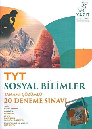 Yazıt YKS TYT Sosyal Bilimler Tamamı Çözümlü 20 Deneme Sınavı - Arda A