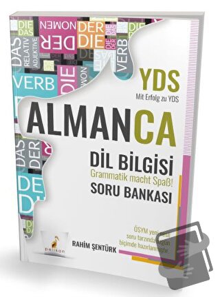 YDS Almanca Dil Bilgisi Soru Bankası - Rahim Şentürk - Pelikan Tıp Tek