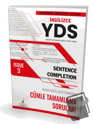 YDS İngilizce Sentence Completion Issue 3 - Hakkı Kurban - Pelikan Tıp