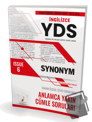 YDS İngilizce Synonym Issue 6 - Hakkı Kurban - Pelikan Tıp Teknik Yayı