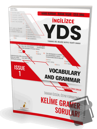 YDS İngilizce Vocabulary and Grammar Issue 1 - Hakkı Kurban - Pelikan 