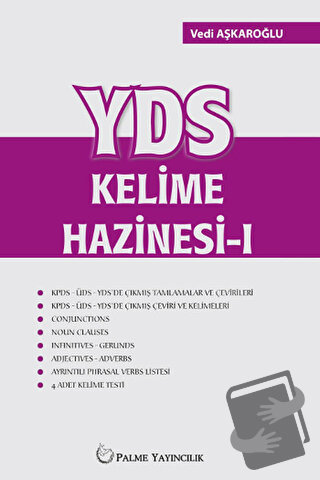 YDS Kelime Hazinesi 1 - Vedi Aşkaroğlu - Palme Yayıncılık - Fiyatı - Y