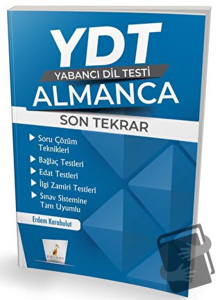 YDT Almanca Son Tekrar - Erdem Karabulut - Pelikan Tıp Teknik Yayıncıl