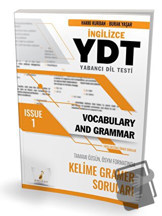 YDT İngilizce Vocabulary and Grammar Issue 1 - Hakkı Kurban - Pelikan 