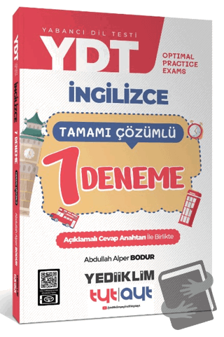 YDT Optimal Practice Exams Tamamı Çözümlü 7 Deneme - Abdullah Alper Bo