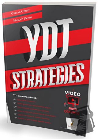 YDT Strategies Video Çözümlü Soru Bankası - Gürcan Günay - Pelikan Tıp