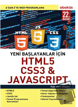 Yeni Başlayanlar İçin HTML5, CSS3 ve Javascript - Fahrettin Erdinç - A