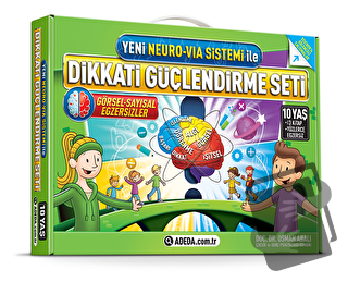 Yeni Neuro-Via Sistemi ile Dikkati Güçlendirme Seti 10 Yaş (3 Kitap) -