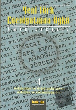 Yeni Türk Edebiyatında Öykü - 4 - Ömer Lekesiz - Kaknüs Yayınları - Fi