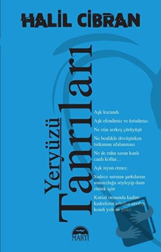 Yeryüzü Tanrıları - Halil Cibran - Martı Yayınları - Fiyatı - Yorumlar