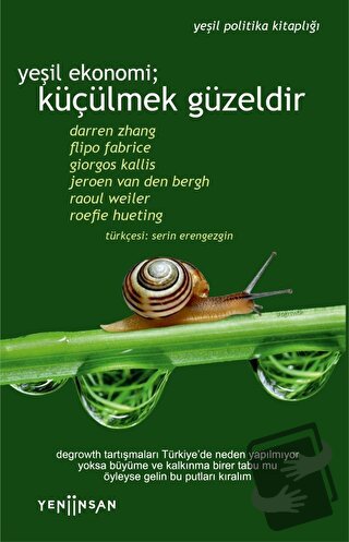 Yeşil Ekonomi; Küçülmek Güzeldir - Darren Zhang - Yeni İnsan Yayınevi 