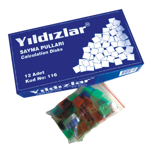 Yıldızlar Sayma Pulları 116 - 12'li Paket - - Yıldızlar - Fiyatı - Yor