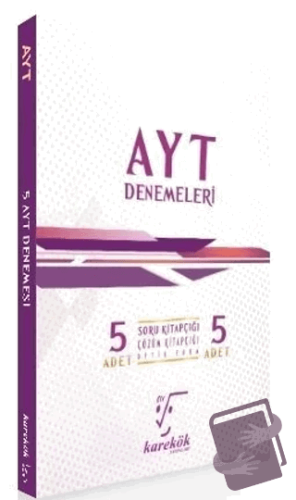 YKS AYT 5 Deneme - Kolektif - Karekök Yayıncılık - Fiyatı - Yorumları 