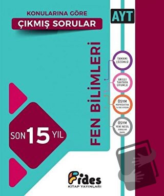 YKS AYT Fen Bilimleri Son 15 Yıl Konularına Göre Çıkmış Sorular Soru B