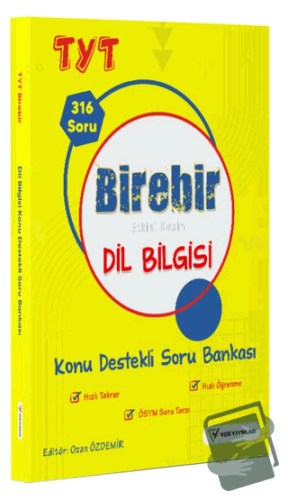 YKS TYT Birebir Etkisi Kesin Dil Bilgisi Konu Destekli Soru Bankası - 