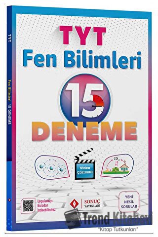 YKS TYT Fen Bilimleri 15 Deneme Video Çözümlü, Kolektif, Sonuç Yayınla