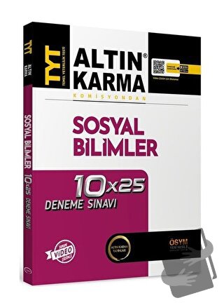 YKS TYT Sosyal Bilimler Deneme Video Çözümlü - Kolektif - Altın Karma 