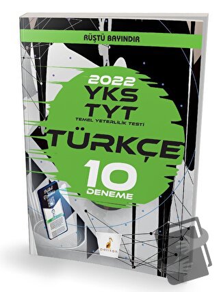 YKS TYT Türkçe Dijital Çözümlü 10 Deneme Sınavı - Rüştü Bayındır - Pel