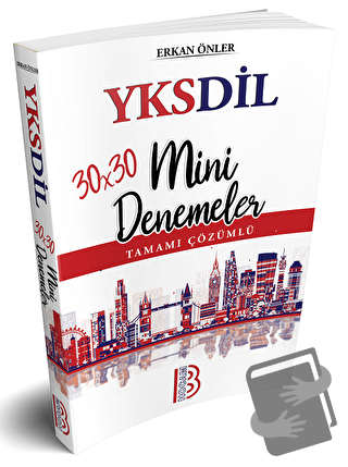 YKSDİL Mini Denemeler Çözümlü - Erkan Önler - Erkan Önler - Fiyatı - Y