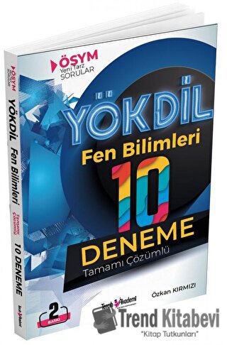 YÖKDİL Fen Bilimleri 10 Çözümlü Deneme, Özkan Kırmızı, Tercih Akademi 