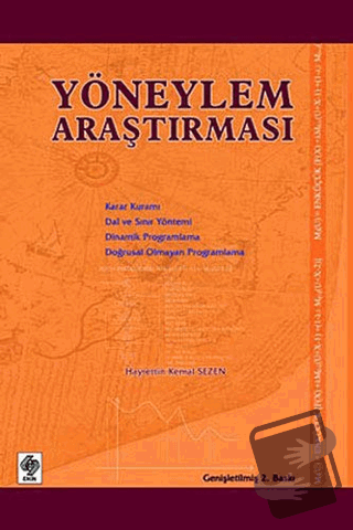 Yöneylem Araştırması - Kemal Sezen - Ekin Basım Yayın - Fiyatı - Yorum