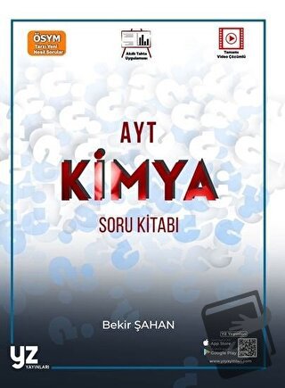 YZ YKS AYT Kimya Soru Kitabı - Bekir Şahan - YZ Yayınları - Fiyatı - Y