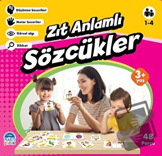 Zıt Anlamlı Sözcükler - Eğitici Yapboz - Kolektif - Martı Çocuk Yayınl